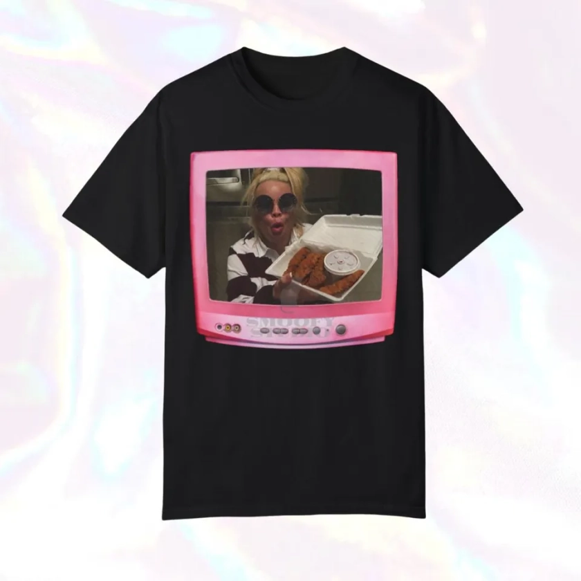 Trisha Paytas Youtube Chicken Nugget Pop Culture Meme 2000s Unisex Garment-Dyed T-shirt sold by Folly Ashia | SKU 4506077 | Printerval UK