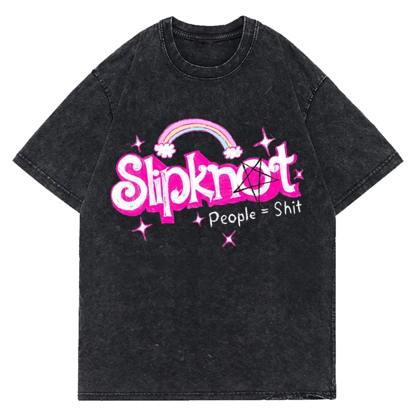 Slipknot People Equal Shit Barbie Washed T-shirt