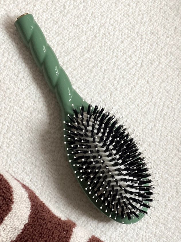 Brosse à Cheveux Sanglier & Nylon Douceur Vert