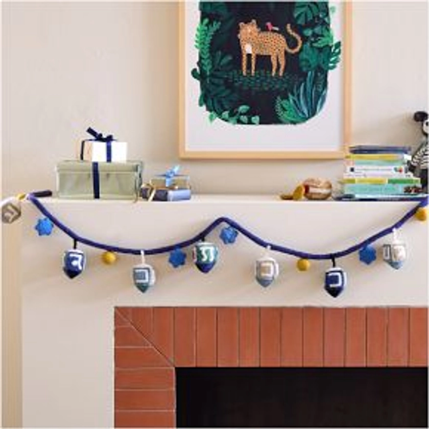 Felt Hanukkah Dreidel Holiday Garland