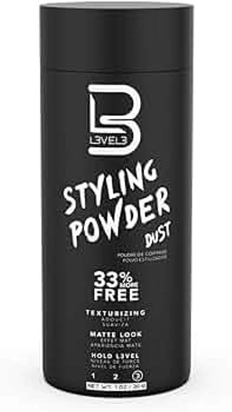 L3 Level 3 Styling Powder - Natural Look Mens Powder - Easy to Apply with No Oil or Greasy Residue