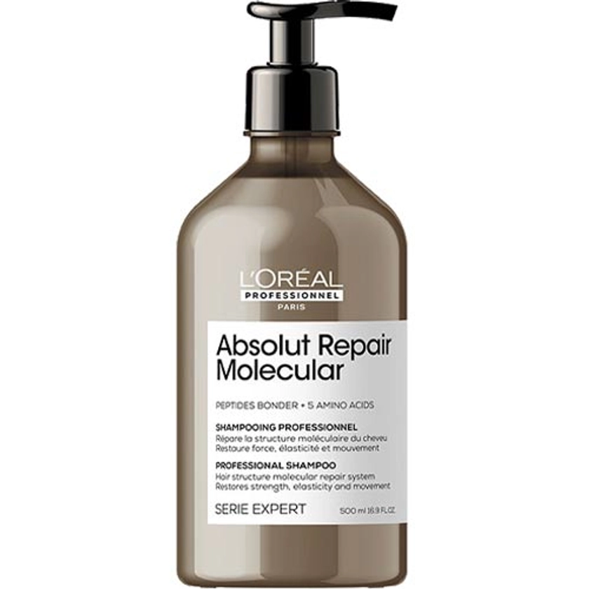 L'OREAL PROFESSIONNEL - Shampoing réparateur - Absolut Repair Molecular - Cheveux abîmés - 500 ml | Beauté Privée