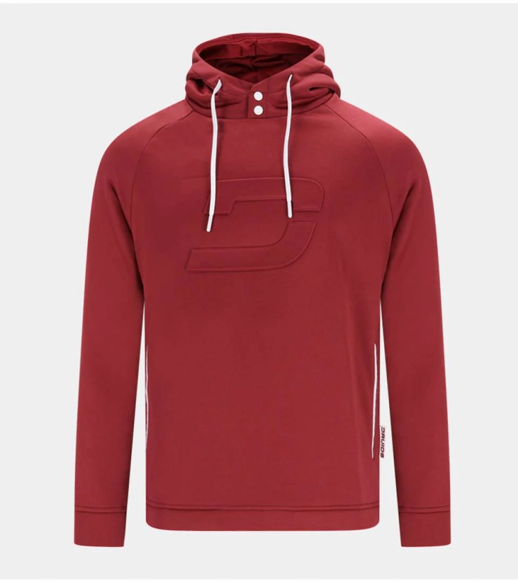 Men's Embossed Hoodie in Burgundy | Golf Stylish Hoodies | Druids