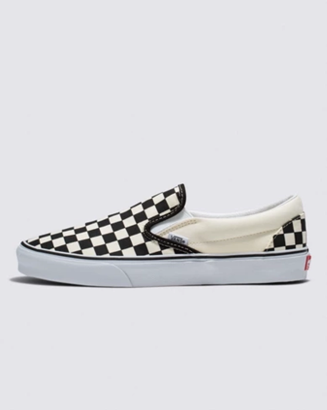 Classic Slip-On Wide Checkerboard Shoe