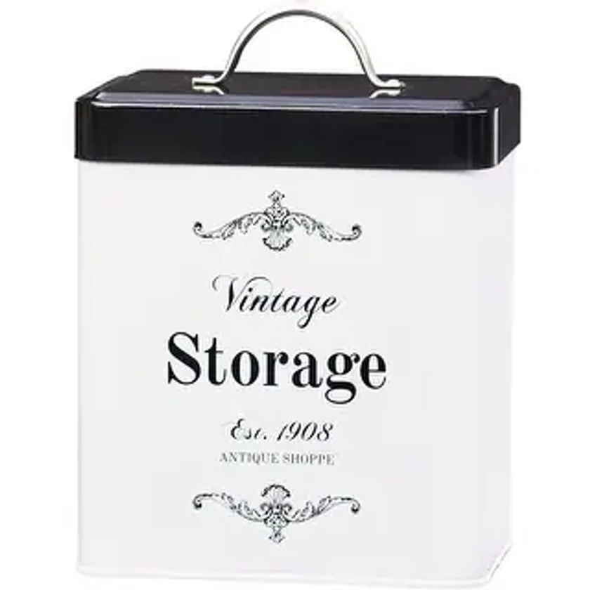 Amici Home Antique Shoppe Vintage Metal Canister | Overstock.com Shopping - The Best Deals on Storage Canisters | 42127787