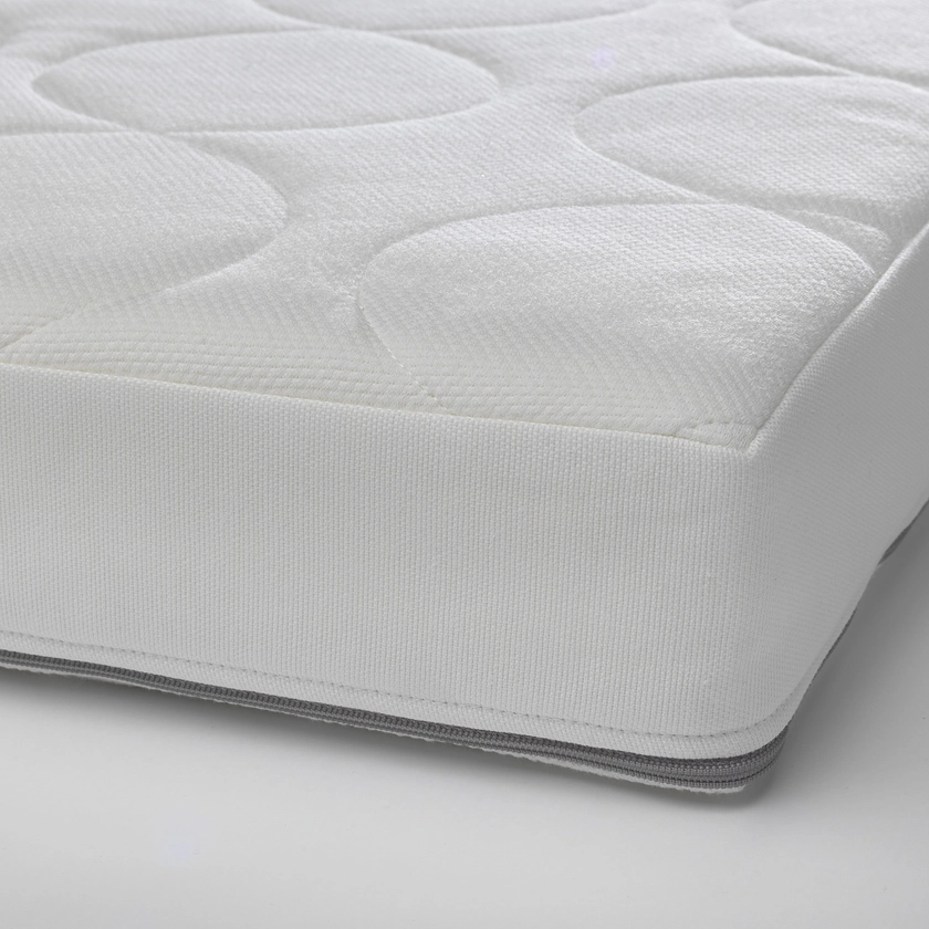 JÄTTETRÖTT Pocket sprung mattress for cot - white 70x140x11 cm