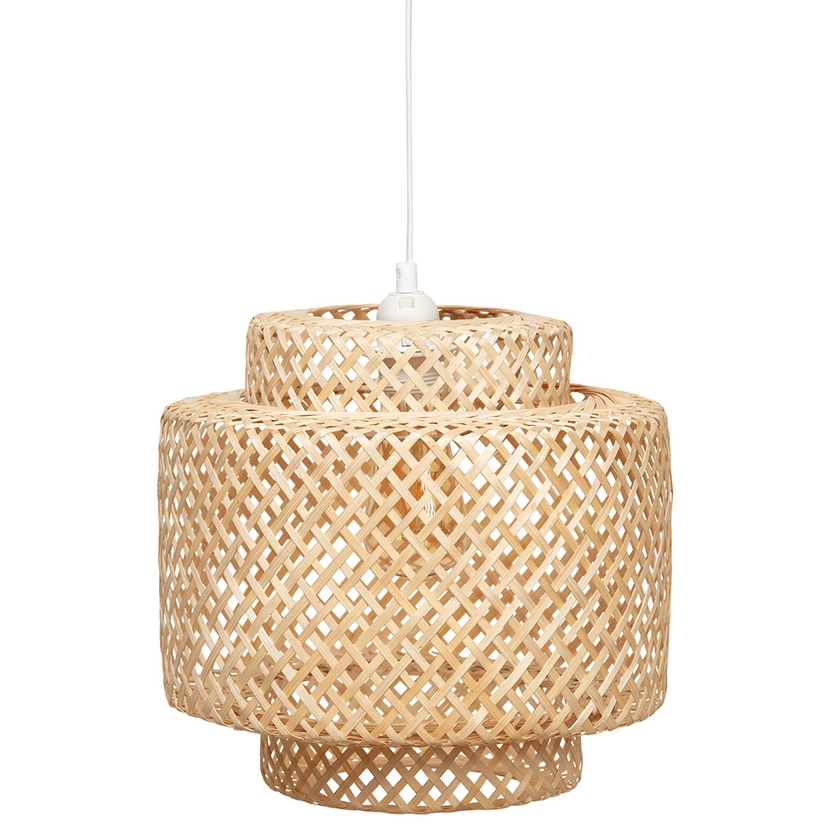 Suspension bambou naturel LALY D 30x28cm - Centrakor