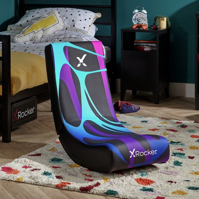 X Rocker Galaxy Video Rocker Junior Gaming Chair - Purple