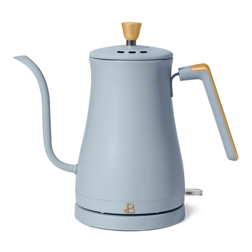 Beautiful 1-Liter Electric Gooseneck Kettle 1200 W, Cornflower Blue by Drew Barrymore