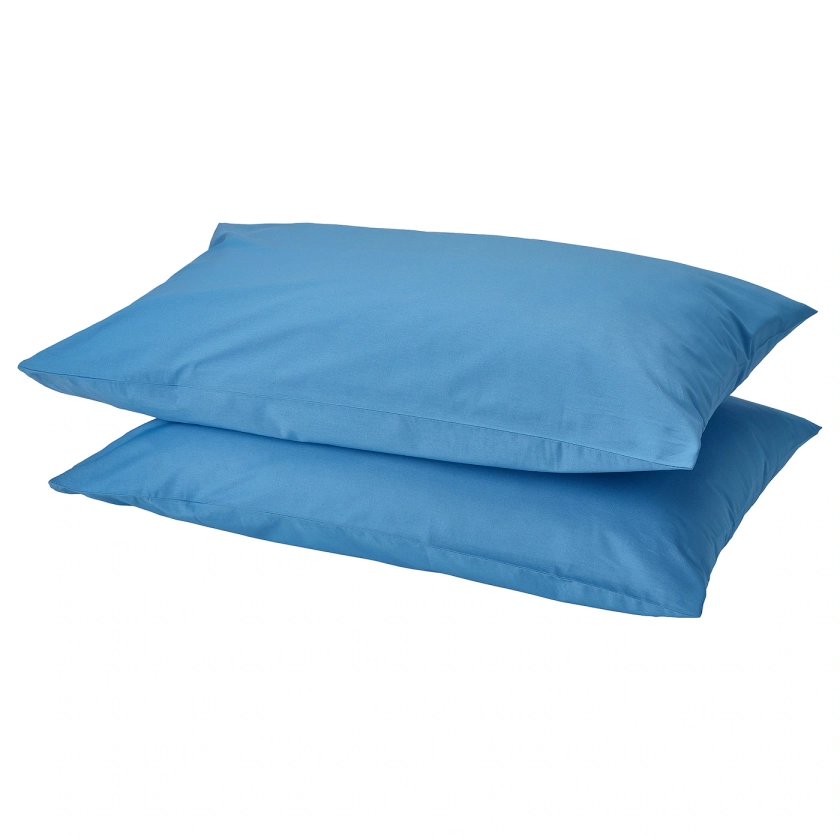 DVALA pillowcase, blue, Queen - IKEA CA