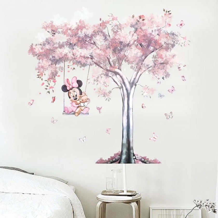 Kibi Stickers Muraux Mickey Stickers Muraux Minnie et Mickey Stickers Muraux Enfants Mickey Stickers Muraux Chambre Bébé Autocollants Mickey Mouse Autocollants Enfants Mickey