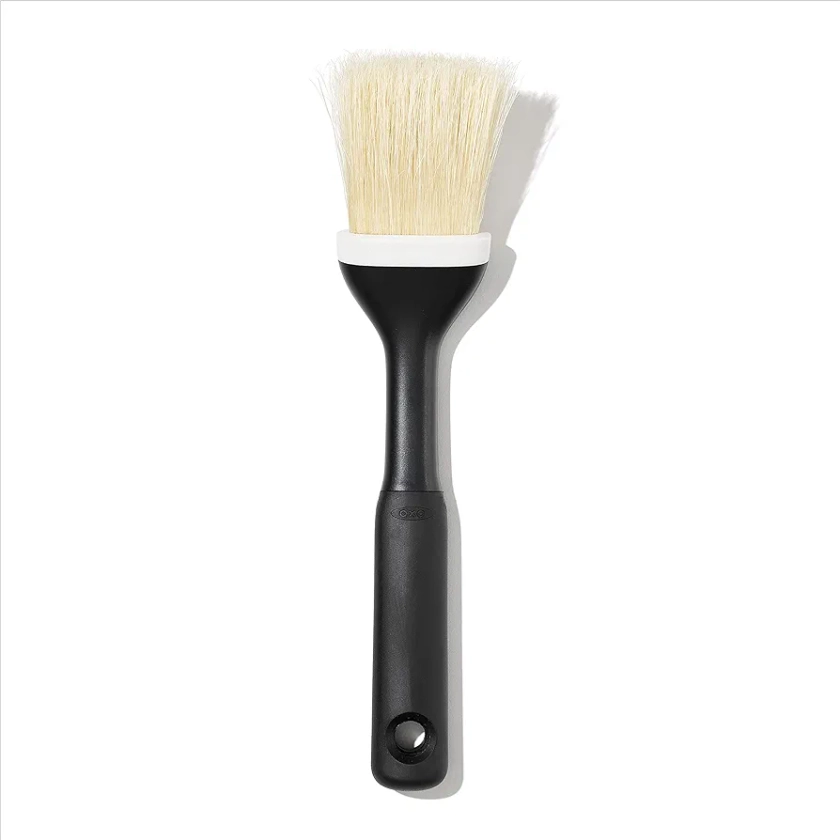 OXO Good Grips Natural Pastry Brush | Natural Boar Bristles | Non-slip Grip | Dishwasher Safe | Ideal for Butter, Oil, and Baking
