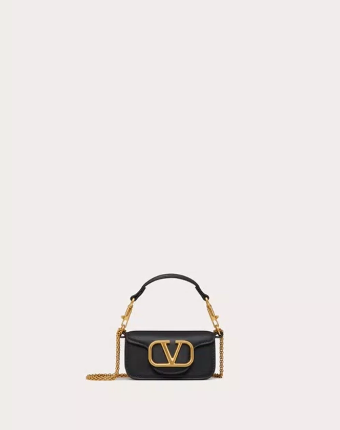 VALENTINO GARAVANI LOCÒ SMALL SHOULDER BAG IN CALFSKIN