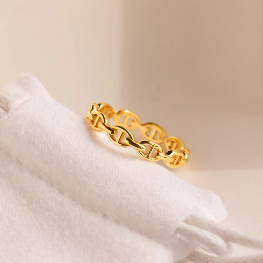 Reese Anchor Chain Link Ring | Caitlyn Minimalist