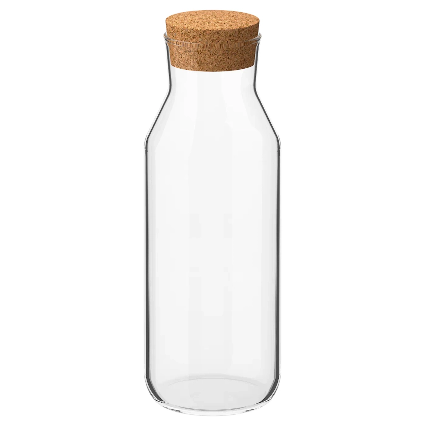 IKEA 365+ Carafe with stopper - clear glass/cork 0.5 l