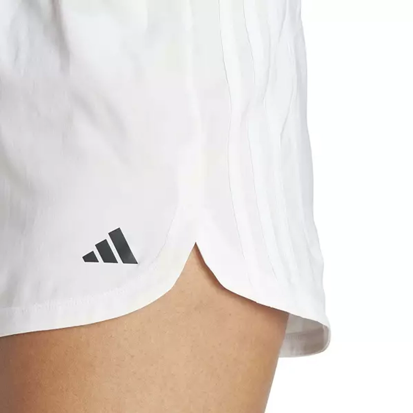 adidas Women's Pacer Training 3-Stripes Woven High-Rise Heathered Shorts | Dick's Sporting Goods