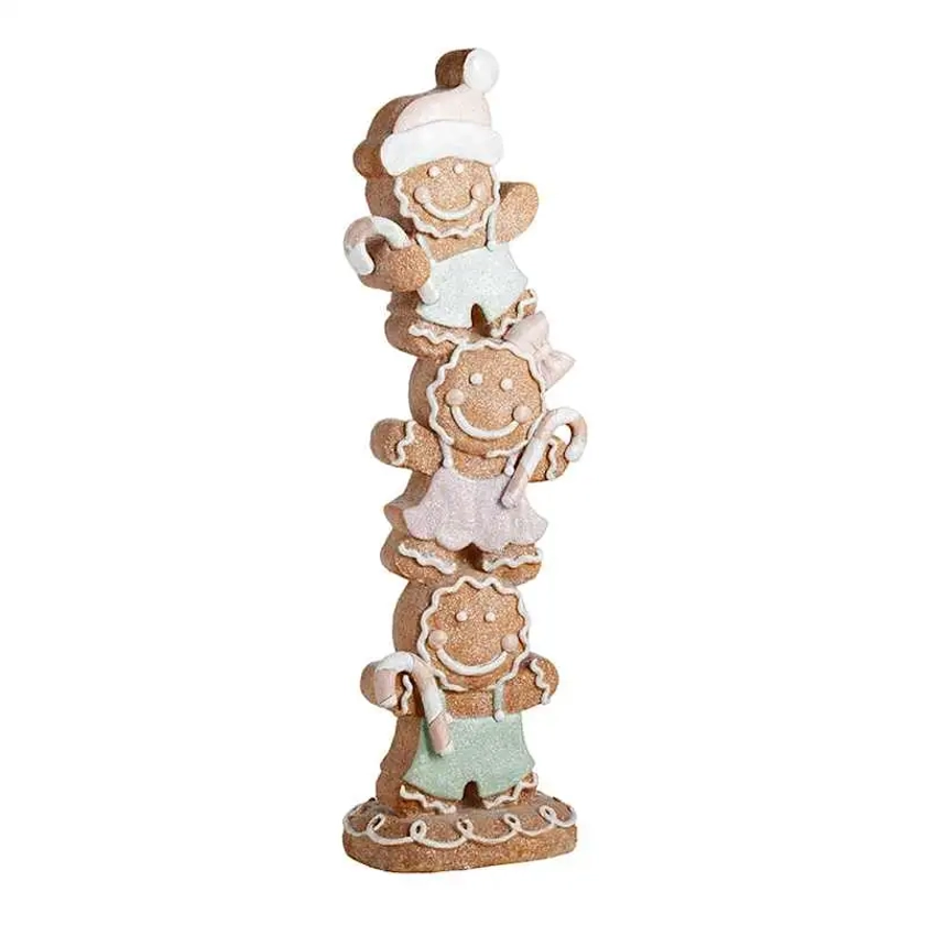 Mrs. Claus' Bakery Stacked Gingerbread Trio 36in | Christmas Decor | At Home