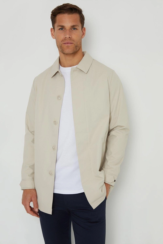 Jackets & Coats | 'Gretna' Showerproof Longline Tailored Mac | Threadbare