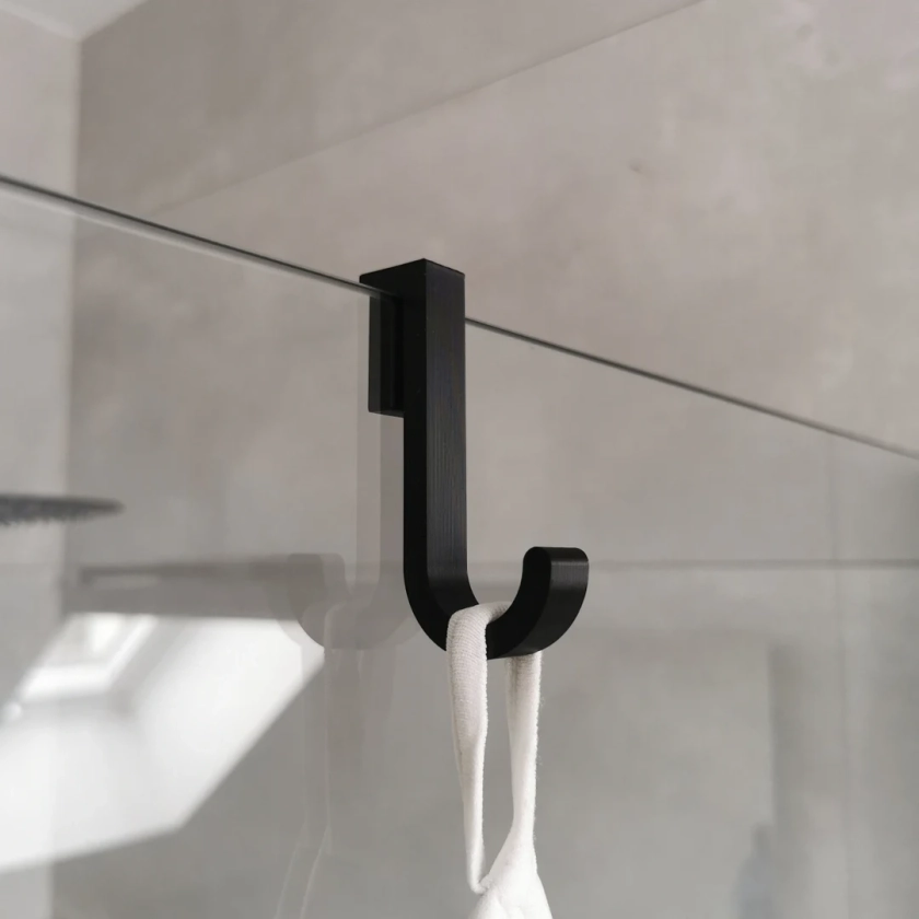 BIG Towel Hook for the Glass of the Shower Cabin, 6mm, 8mm, 10mm. Glass Panel Hook. Handtuchhalter Bathroom Decor. Towel Hanger. Shower Hook - Etsy France