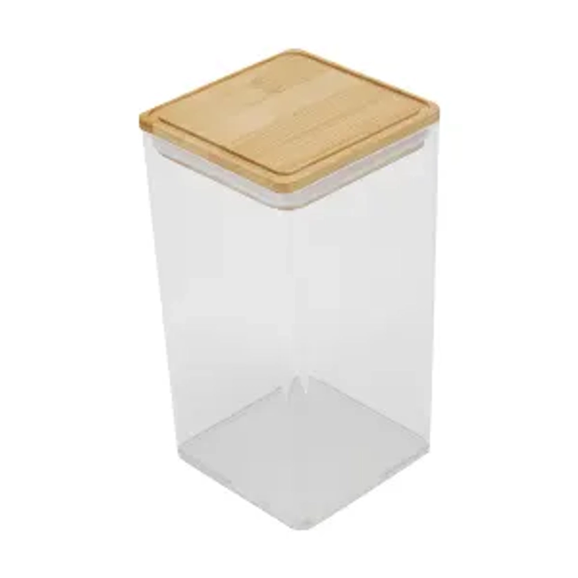 1L Tall Food Container with Bamboo Lid