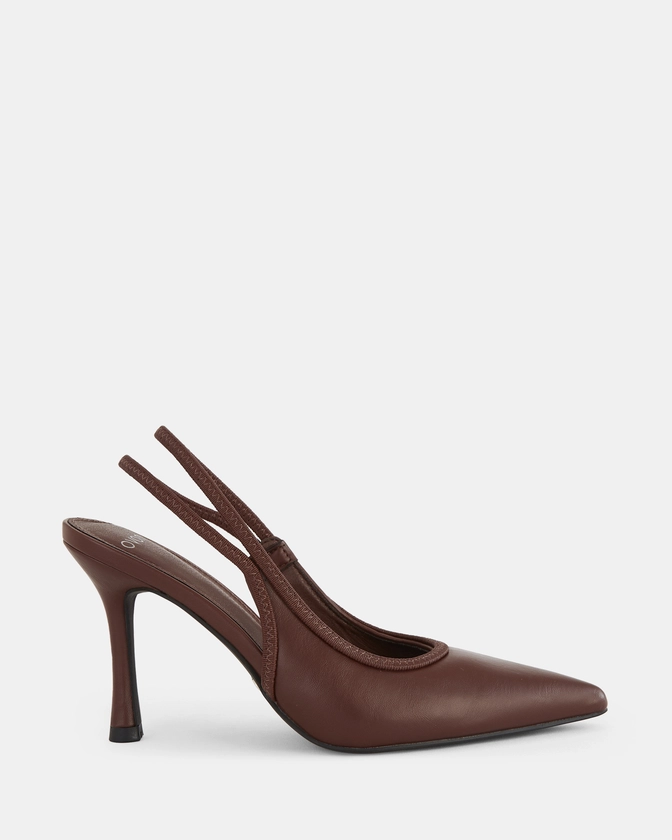 IANTHE MILK CHOCOLATE Closed Toe Heels | Buy Women's HEELS Online | Novo Shoes