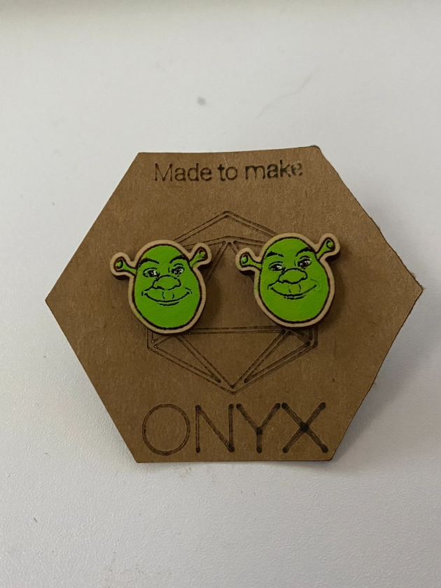 Shrek inspired earrings