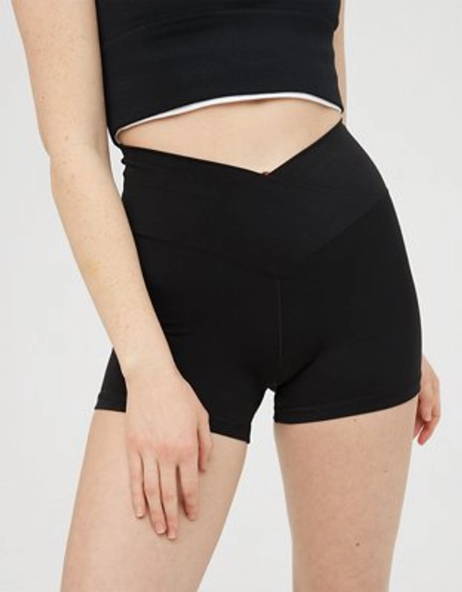 OFFLINE By Aerie Real Me High Waisted Crossover 3" Bike Short