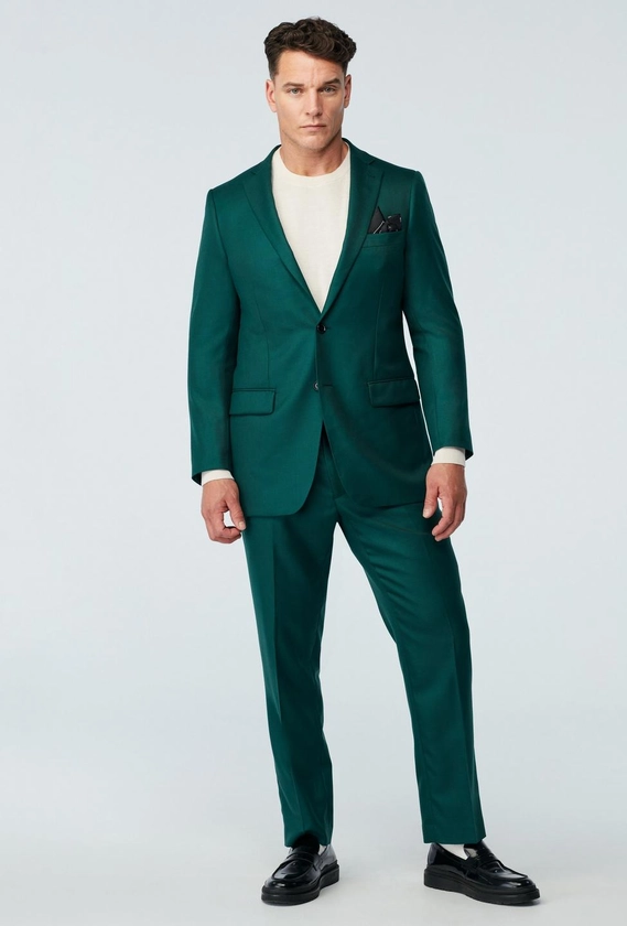 Custom Suits Made For You - Durham Hunter Green Suit | INDOCHINO