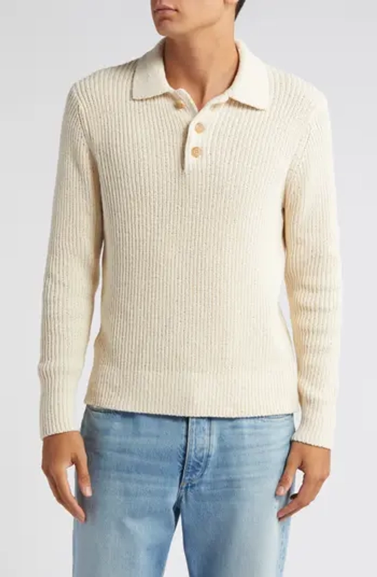 Vince Ribbed Polo Sweater | Nordstrom