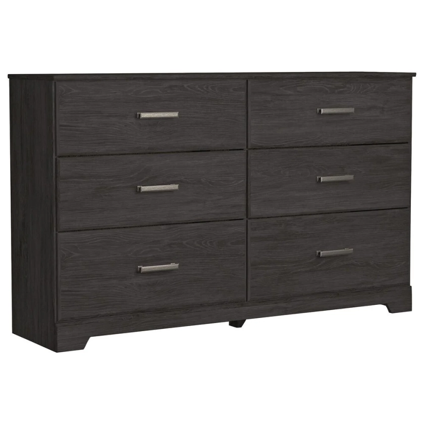 Signature Design by Ashley Belachime 6 Drawer Dresser in Dark Charcoal