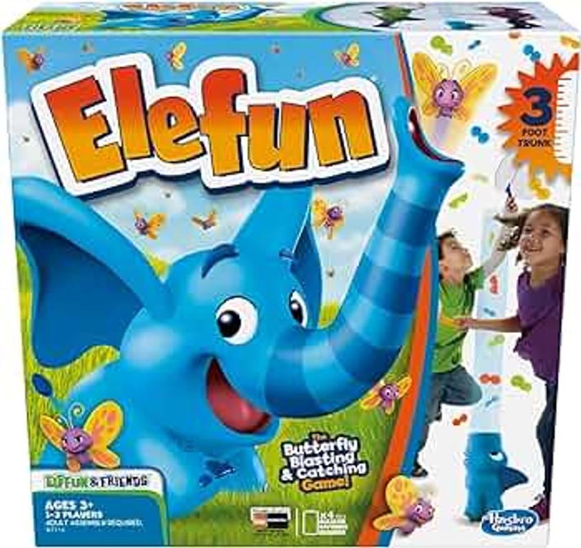 Hasbro Gaming Elefun and Friends Elefun Preschool Game With Butterflies and Music, Kids Games Ages 3 and Up, Board Games for Kids