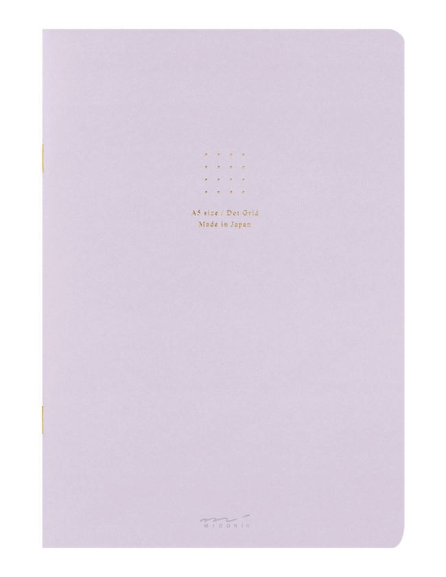 Cahier A5 dot - Papier coloré - Violet - Midori