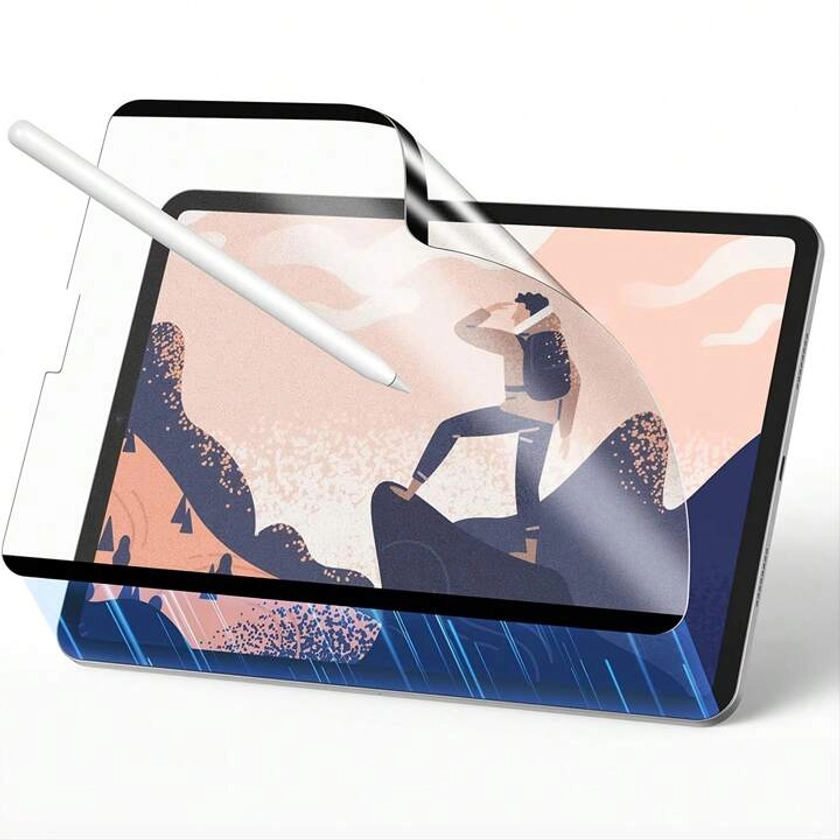 Protecteur d'écran en papier détachable et réutilisable compatible avec le nouvel iPad 2024 et Samsung Galaxy Tab, permettant d'écrire et de dessiner comme sur du papier, finition mate, film semblable à du papier | Mode en ligne | SHEIN FRANCE