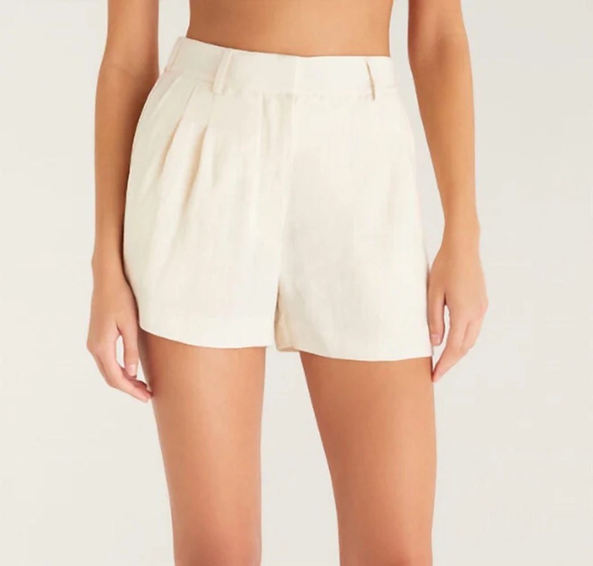 Lucy Airy Short In Adobe White