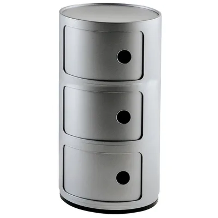 Rangement Componibili Kartell - gris argent | Made In Design