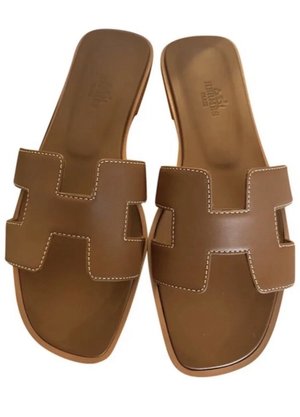 SANDALES ORAN HERMES MARRON FLAMBANT NEUVES** CHOISISSEZ VOTRE TAILLE **