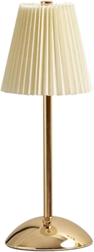 Buy Desidiya Pleated Shade Bedside Lamp: Modern Touch-Controlled Table Lamp for Bedroom Online at Low Prices in India - Amazon.in