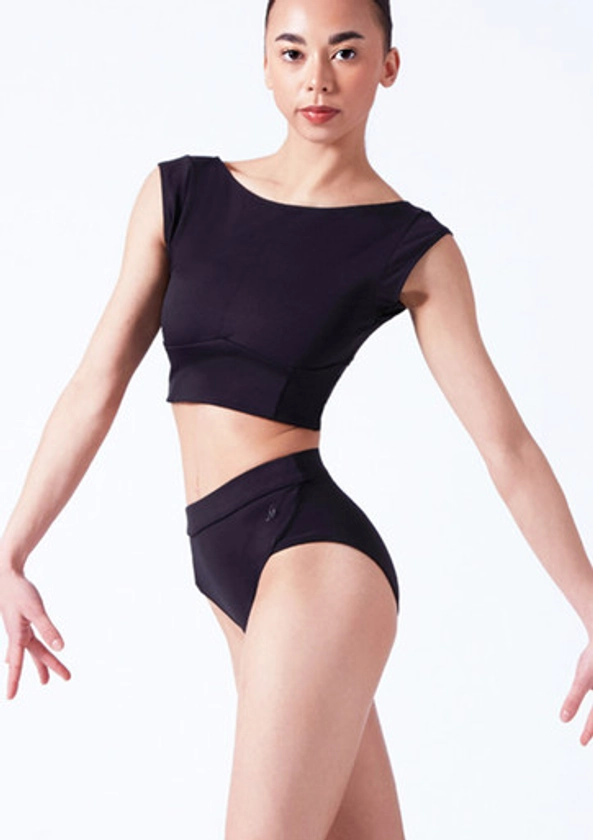 Move Dance Dahlia Cap Sleeve Crop Top