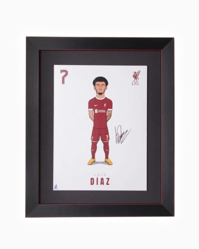 LFC Signed 23/24 Díaz Print