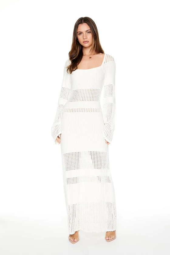 Bell-Sleeve Maxi Sweater Dress | Forever 21