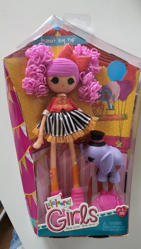 Lalaloopsy 10&#034; Girls Peanut Big Top *Doll Only* Collectible Toy RARE