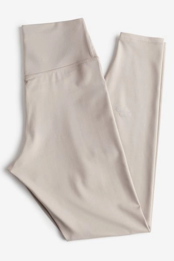 Legging de sport SoftMove™ - Taille haute - Longue - Beige clair - FEMME | H&M FR