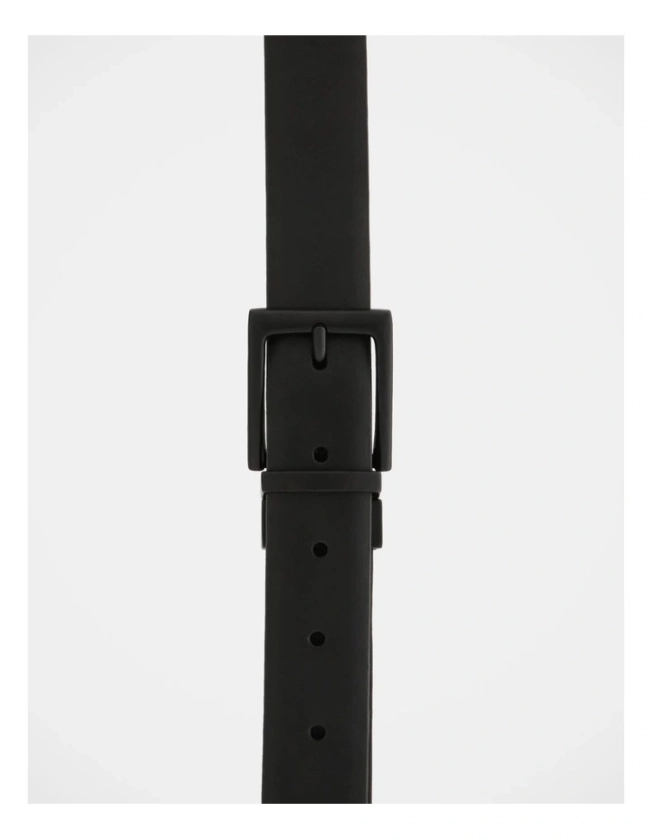 Blaq Pin Buckle Reversible Belt 32mm in Black/Navy | MYER