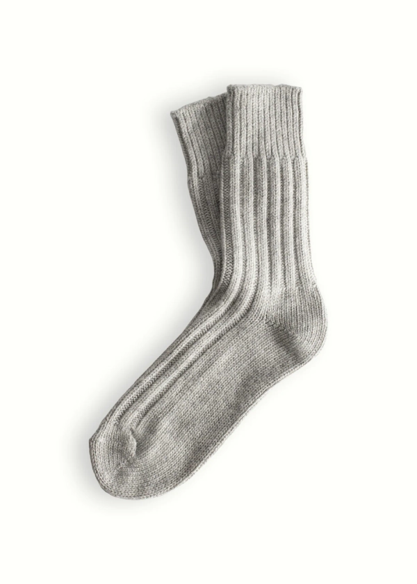 Thunders Love WOOL COLLECTION Solid Raw White Socks