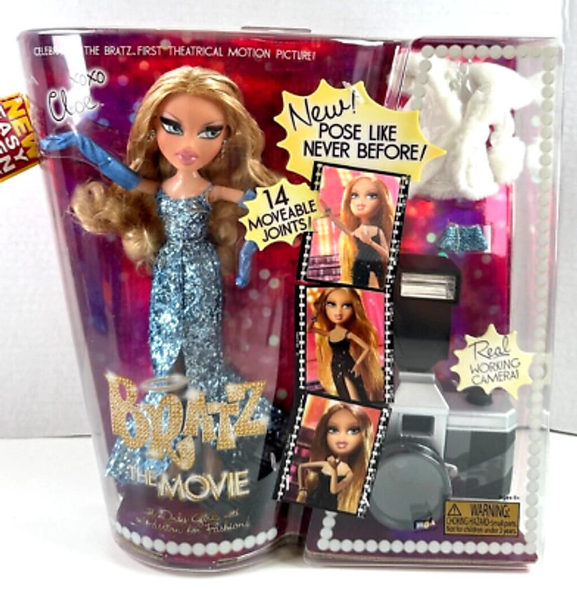 Bratz The Movie Cloe Posable Doll with Coat and Real Camera MGA NEW in Package