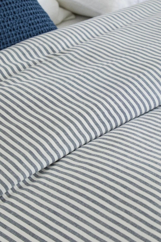 DUVET COVER WITH NARROW STRIPES