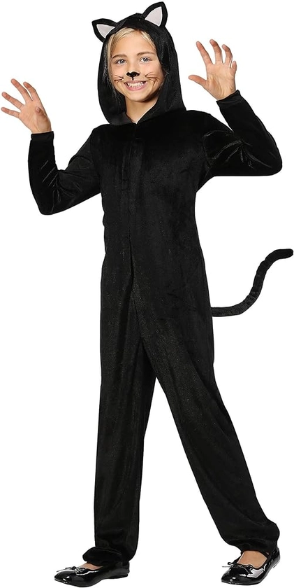 Black Cat Costume for Kids Black Cat Onesie Costume