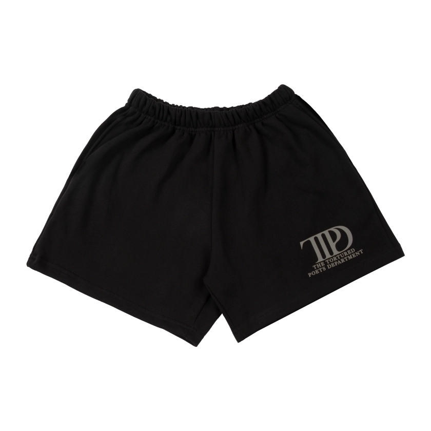 The Tortured Poets Department Black Shorts - Taylor Swift Official Store