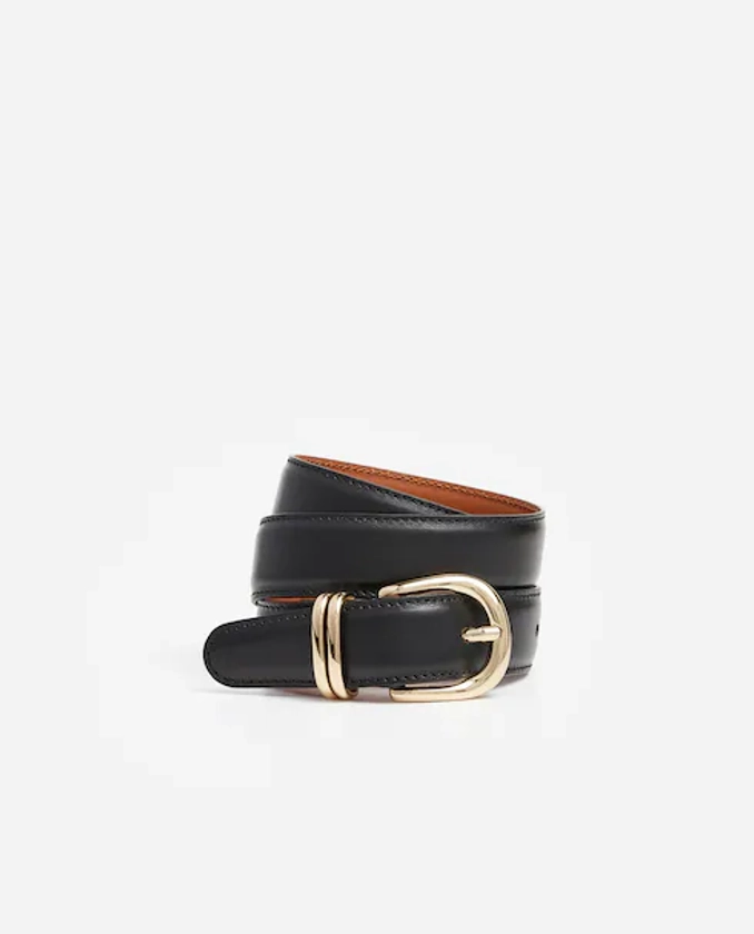 Bella Belt Leather Black | Flattered.com