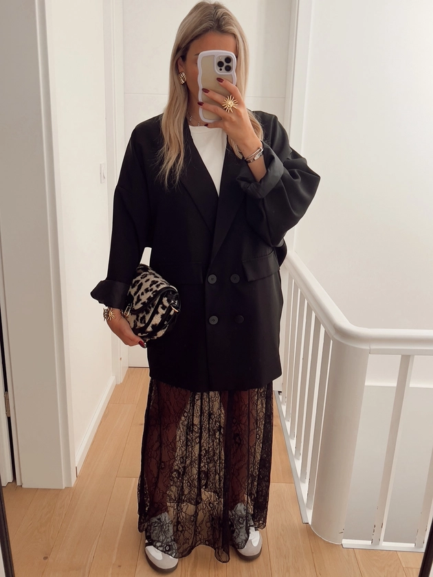 Blazer ODNA Long et oversize, noir